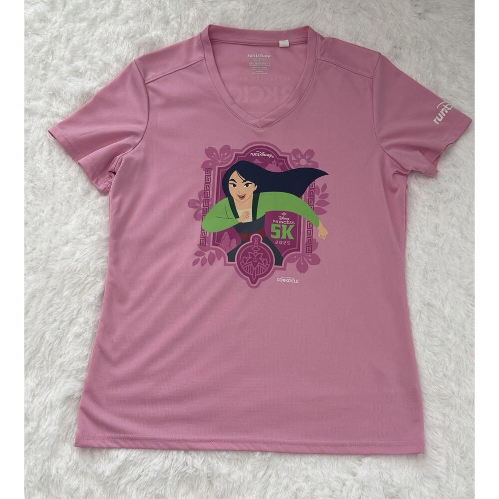 2025 RunDisney Princess Marathon Race Weekend Mulan Shirt 5K Size M